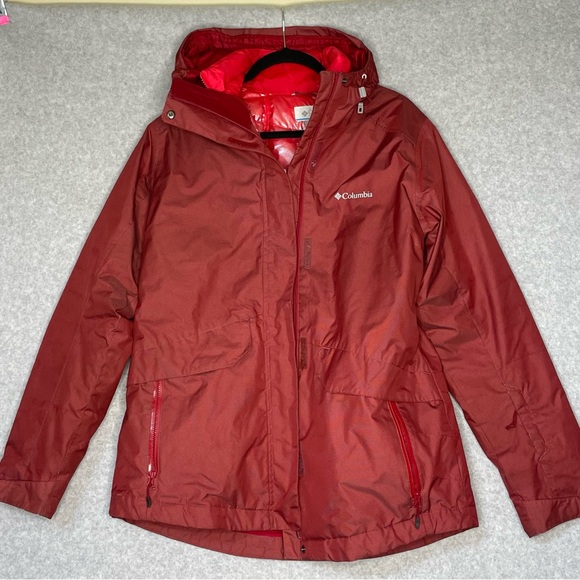 Columbia Women’s Interchange 3-in-1 Jacket Red Size Large Crimson